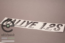 Sticker / Decoration / Logo Rallye 1.2S Opel Kadett C, matte black, top quality!