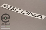 Sticker / Decoration / Logo ASCONA Opel Ascona B, matte black, top quality!