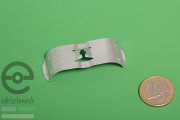 Metal clip for rubber grommet fuelhose injection