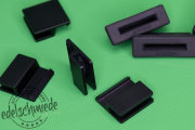 Set schwarze Ausstellfensterhalter mit -Gummis & 2K-...