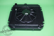 Spal high performance radiator fan sucking, Opel cih radiator, 280/310mm x 52mm flat