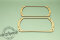 2er Set Dichtungen zwischen Scheinwerferglas und Tragrahmen, Opel Manta B / B1