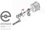 Gear bearings / ball bearing input shaft front, Getrag 265 5-speed transmission
