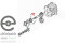 Gear bearings / ball bearing input shaft front, Getrag 265 5-speed transmission