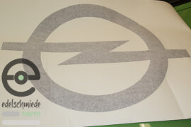 Large roof sticker / Decoration Opel-Blitz 70er Jahre white