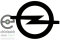 Large roof sticker / Decoration Opel-Blitz 70er Jahre white