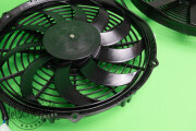 Spal high performance radiator fan blowing, Opel cih radiator, 280/310mm x 52mm flat