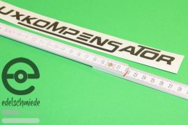 Aufkleber Fluxkompensator Zurück in die Zukunft Back to the Future glanzschwarz