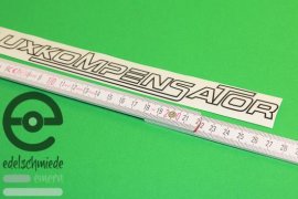 Aufkleber Fluxkompensator Zurück in die Zukunft, schwarz matt outlined