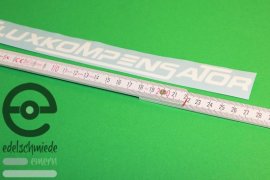 Aufkleber Fluxkompensator Zurück in die Zukunft Back to the Future weiss