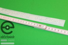 Sticker Fluxkompensator, Back to the Future, white outlined