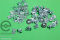 Fixings for Opel fenders: screws & metal nuts in set (30 pieces each), cih.