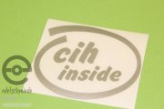 Sticker / Decoration cih inside, silver