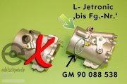 Drosselklappe Opel cih 3.0E generalüberholt & neu gelagert, L- Jetronic (kein Pfand)