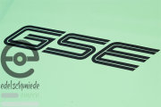 Aufkleber / Dekor / Schriftzug GSE, Opel Monza schwarz glänzend, Top Qualität!