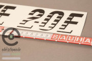 Aufkleber / Dekor / Schriftzug Rallye 2.0E Opel Kadett C schwarz matt, Top!