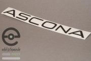 Sticker / Decoration / Logo ASCONA Opel Ascona B, glossy black, top quality!