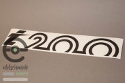 Sticker / Decoration / Logo i200 Opel Manta B, glossy black, first class quality