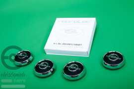 4er Set Radnabenkappen für Opel-Sportstahlfelgen frühe Version