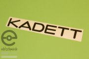Aufkleber / Dekor / Schriftzug Kadett für Opel Kadett C, schwarz glänzend, Top Qualität!