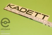 Aufkleber / Dekor / Schriftzug Kadett für Opel Kadett C, schwarz matt, Top Qualität!