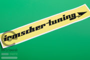 70er Jahre irmscher Aufkleber irmscher-tuning, gelb /...