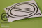 Sticker / Decoration / Logo Opel emblem small / 12cm, Kadett C, glossy black outline