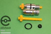 Speedometer drive transmission yellow / 19 teeth + seal & installation set, Opel cih OHC Getrag
