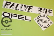 Decoration complete set, Opel Rallye Opel Kadett C, glossy black, top quality!