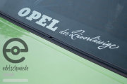 Aufkleber / Dekor der Zuverlässige Hinterkleber Opel div., cih & OHV, GT/E GSE