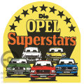 Aufkleber Die Opel Superstars 73x76mm