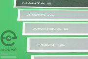 Folienaufkleber / Schriftzug Heckklappendekor Ascona / Manta Sport
