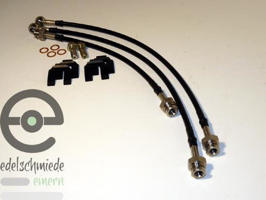 Schwimmsattel Stahlflex Bremsschläuche Opel Ascona B