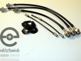 Braided stainless steel brake line complete set Opel...