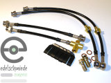 Braided stainless steel brake line complete set Opel...