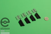 Set of original Opel chrome-plated window hinges and rubbers (4 pieces)