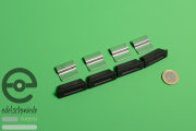 Set of original Opel chrome-plated window hinges and rubbers (4 pieces)