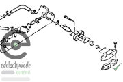 Seal, bracket fuel-injector valve on intake manifold, Opel cih engines