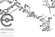 Dichtungsset Einspritzventile komplett, Opel 4-Zyl. cih Jetronic, 1.9E, 2.0E, 2.2E