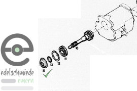 Simmerring / Wellendichtring 4-Gang Opel cih / OHC: Getriebeeingang v 