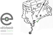 Dichtung Ölsaugrohr an Motorblock / Ölpumpe, Opel 4- & 6- Zyl. cih & 24V (C30SE) Motor