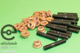 Stud set / copper nut M8 exhaust manifold, Opel 24V, C30SE / C30XEi / C40SE