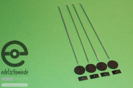 Spal (4 piece) retaining nail set for axial fan / radiator fan, Opel cih radiator