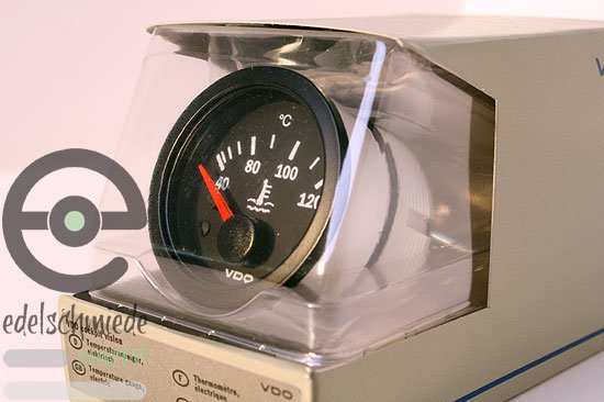 VDO Kühlwasser Anzeige / Thermometer 40¡C-120¡C, 52mm Einbauinstrumen