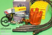 Zündungsset mega mit Zündkerzen & Zündkabel, Opel 4-Zyl. cih Bosch Kontaktzündung