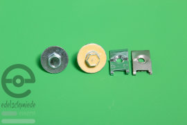 Fixings for Opel fenders: screws & metal nuts in set (30 pieces each), cih.