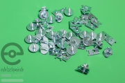 Fixings for Opel fenders: screws & metal nuts in set (30 pieces each), cih.