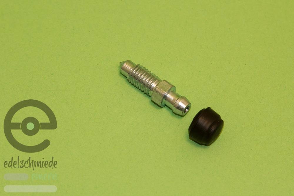 Entlüfterschraube Bremssattel M8 mit Staubkappe, Opel div. | edelschm 