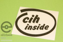 Sticker / Decoration cih inside, matte black