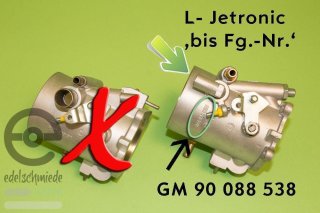 L- Jetronic \'bis Fg.- Nr.\' (Gussnummer im Gehäuse: GM90 088 538)